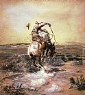 Charles Marion Russell Famous Paintings - A Slick Rider